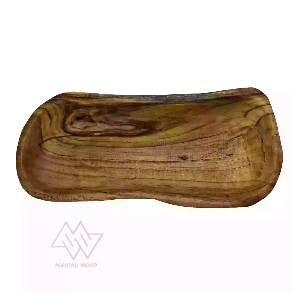 میوه خوری دفرمه چوبی دستساز کد D172 — تصویر ۲