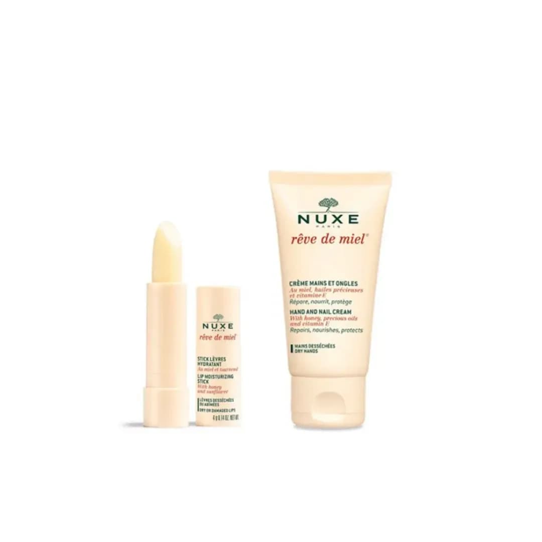 پک کرم دست و ناخن نوکس Reve de Miel حجم 30 میلی لیتری + بالم لب 4 گرمی — تصویر ۶