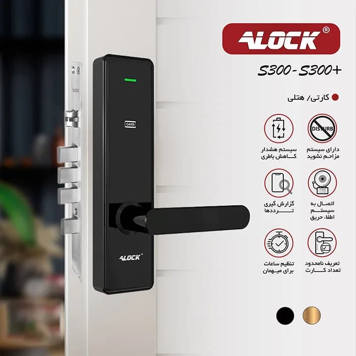 دستگیره کارتی هتلی ALOCK مدل S300C (آفلاین) — تصویر ۴