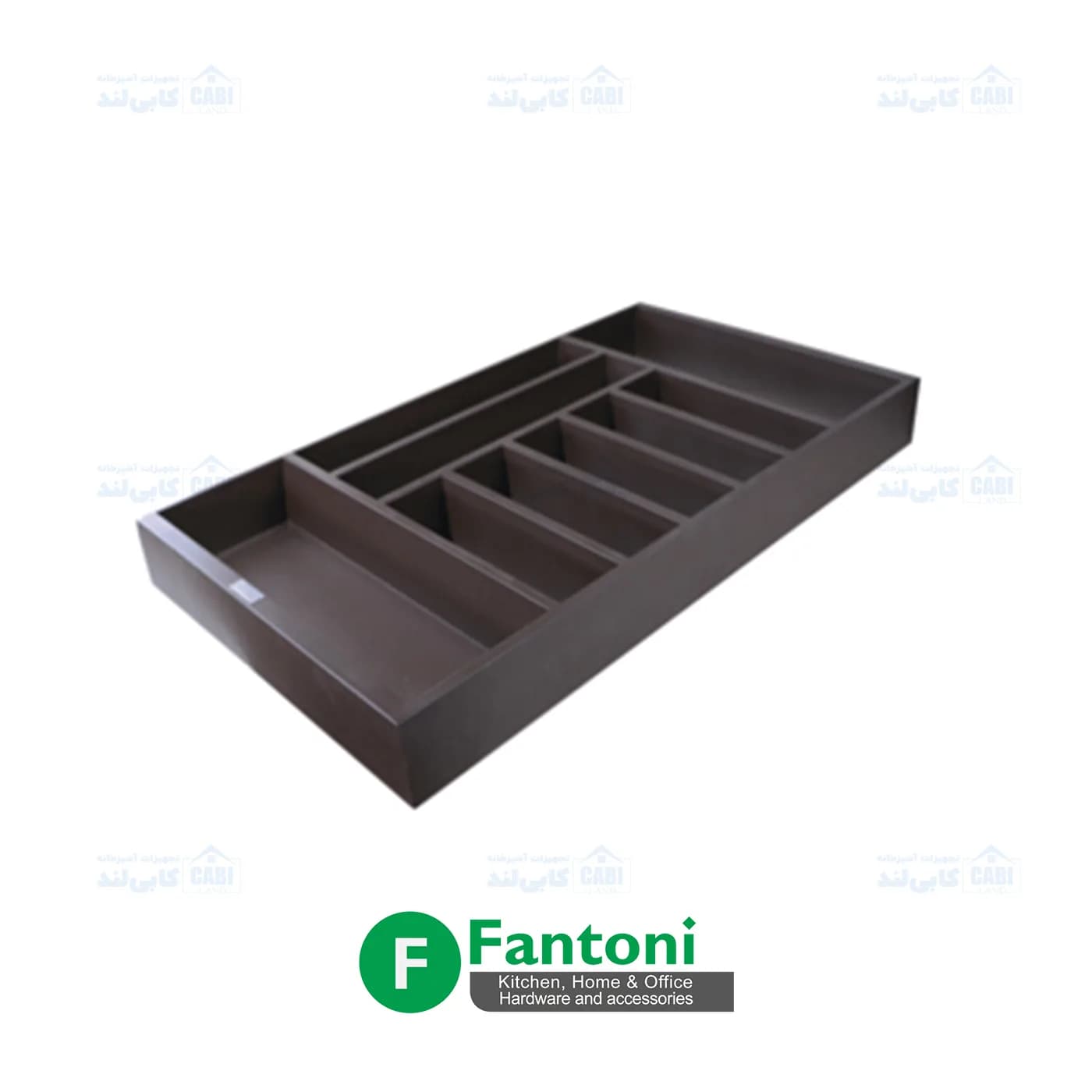 جای قاشق و چنگال چوبی رنگ قهوه ای جهت یونیت فانتونی مدل O081 تا O083 — تصویر ۵