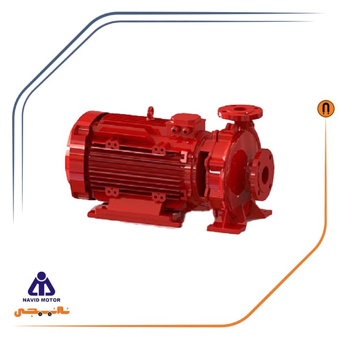 پمپ 40 اسب اتابلوک نوید موتور مدل Etabloc BN 80-200/370 2 سه فاز — تصویر ۷