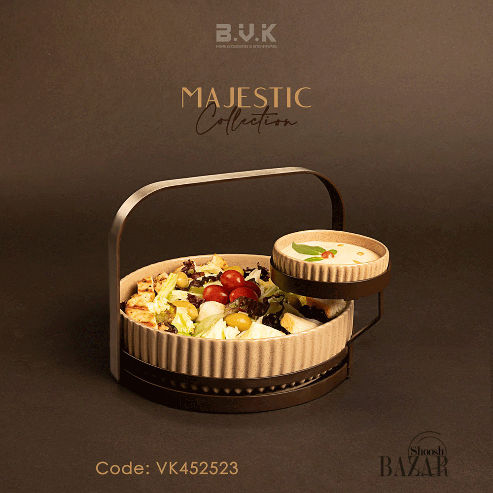 مزه خوری دو خانه بی وی کی کد 452523 مدل مجستیک — تصویر ۴