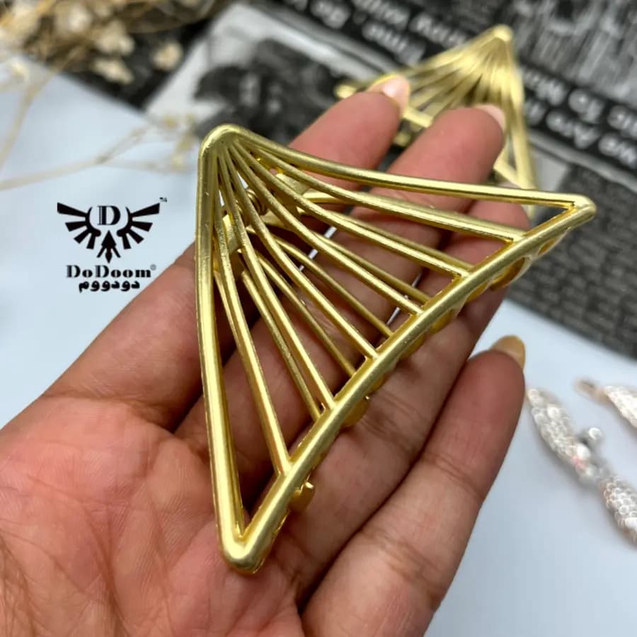 کلیپس فلزی مرواریدی طرح سه دایره کد C120 — تصویر ۱۲