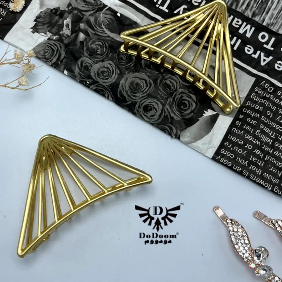 کلیپس فلزی مرواریدی طرح سه دایره کد C120 — تصویر ۵