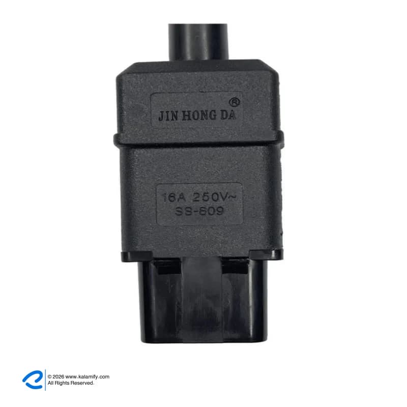 کابل برق سه پین منبع تغذیه کامپیوتر مدل power طول 1.20 متر — تصویر ۱۰