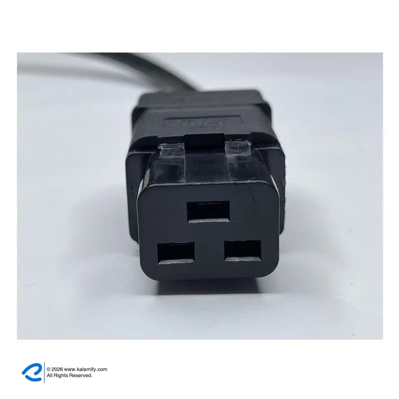 کابل برق سه پین منبع تغذیه کامپیوتر مدل power طول 1.20 متر — تصویر ۷