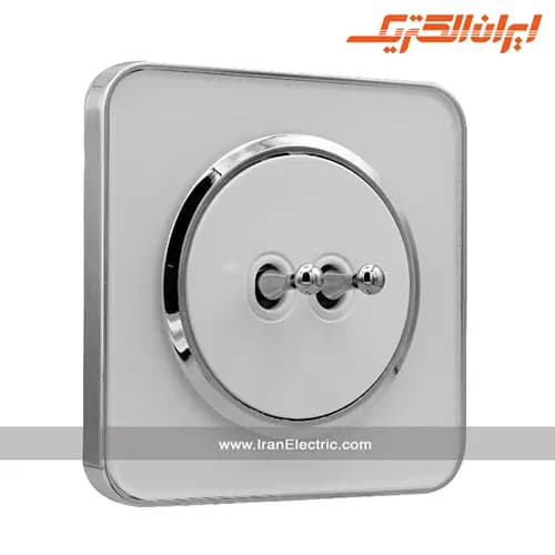 کلید دو پل اهرمی اسپیناس سیلور زه سفید میان سفید
