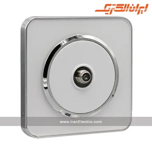 پریز آنتن SAT اسپیناس سیلور زه سفید میان سفید — تصویر ۲