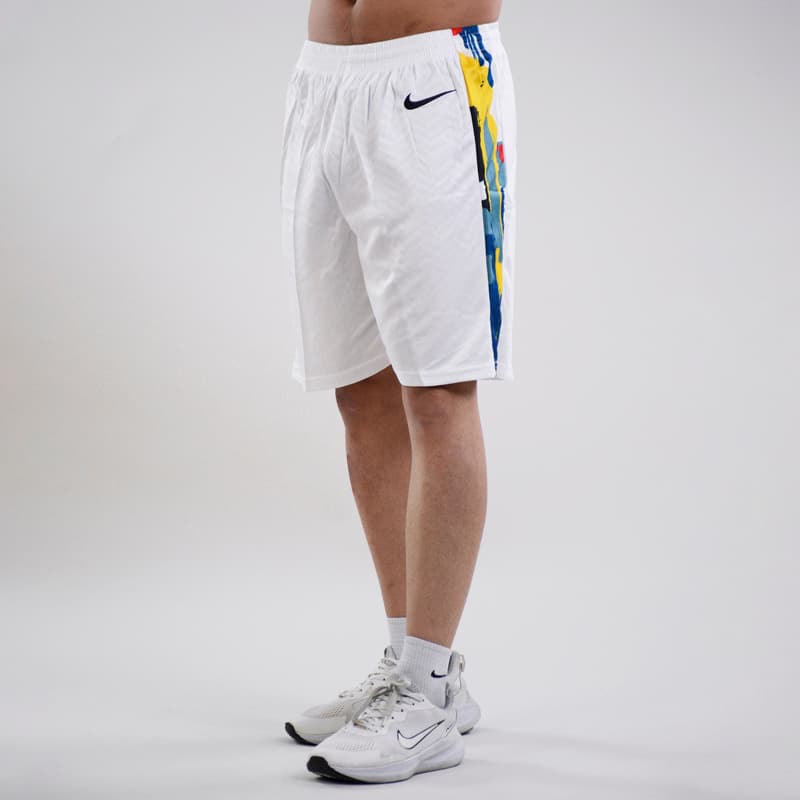 ست رکابی و شلوارک بسکتبالی بروکلین مدل Nike-DRI FIT-5B079 سفید — تصویر ۷