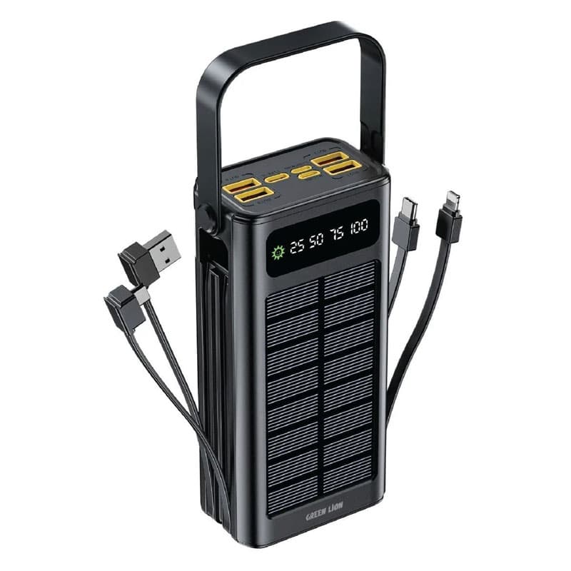 پاوربانک سولار فست خورشیدی گرین لاین مدل Solar X ظرفیت 30000 میلی آمپر ساعت