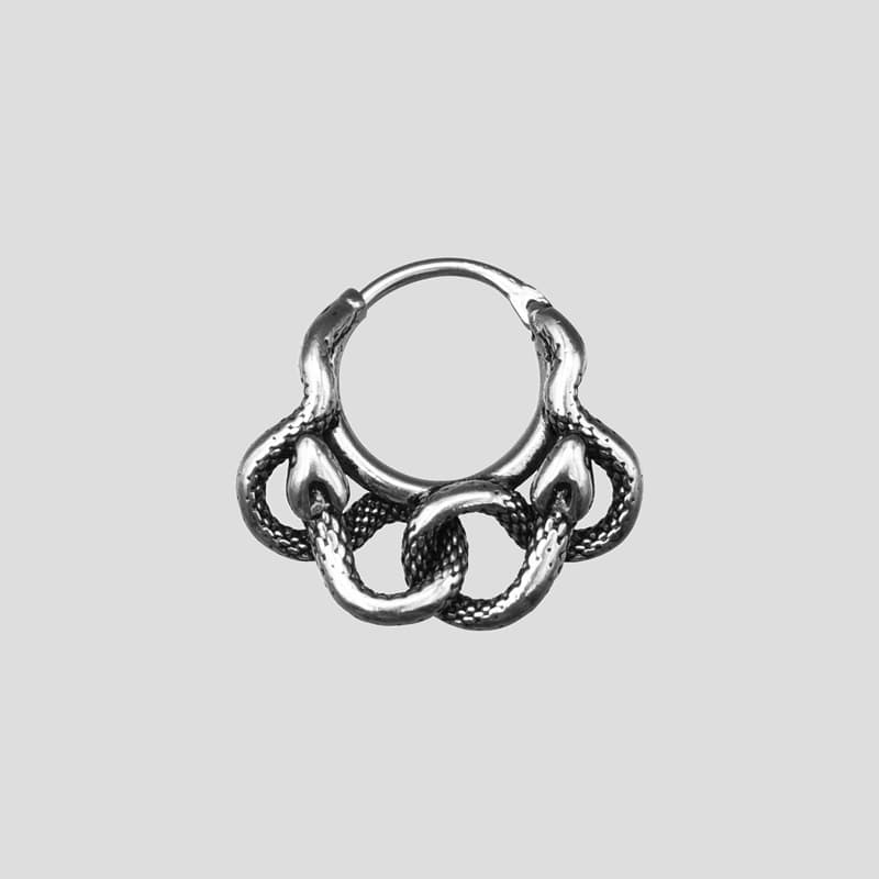 پیرسینگ حلقه طرح مار مدل Coiled Snake کد Hsn-434d8 — تصویر ۷