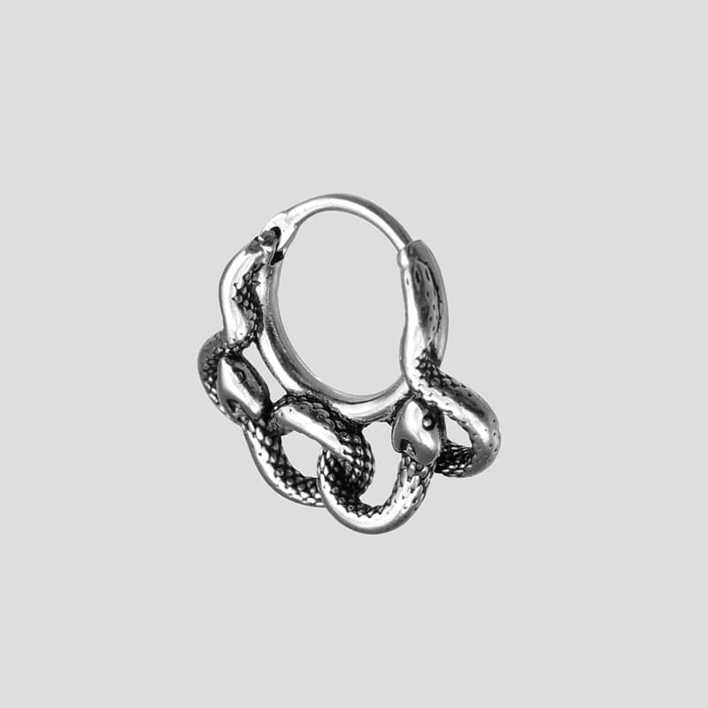 پیرسینگ حلقه طرح مار مدل Coiled Snake کد Hsn-434d8 — تصویر ۳