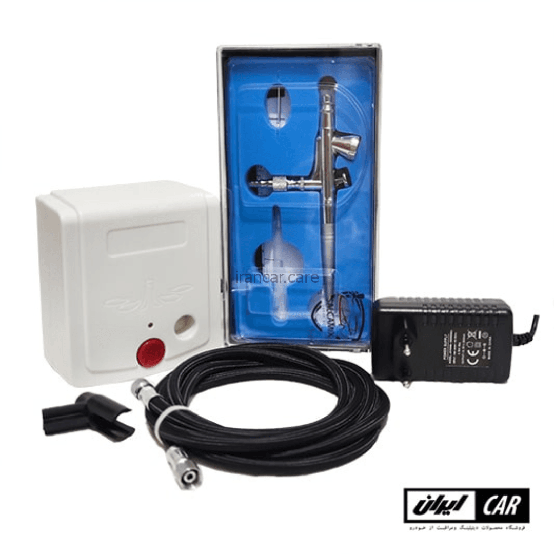 کیت ایربراش و پمپ باد سالکامیکس مدل Salcamix Airbrush kit and air pump — تصویر ۳