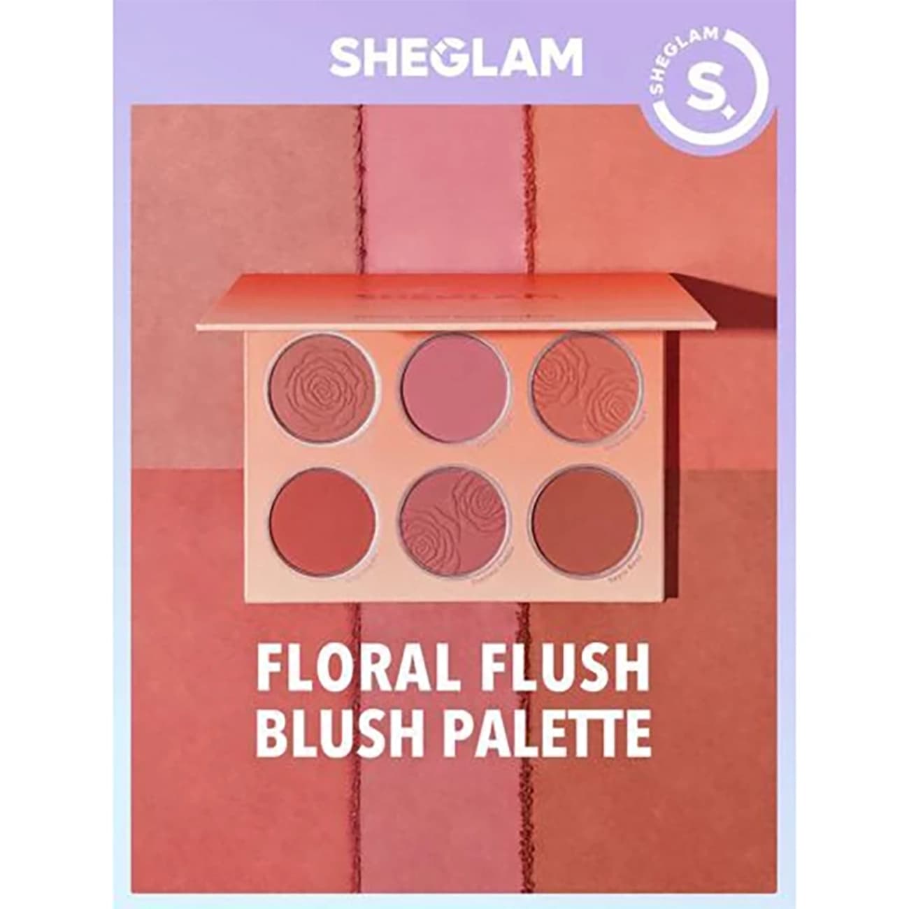 پالت رژگونه پودری شیگلم SHEGLAM اصل مدل Floral Flush رنگ Cottage Core Garden — تصویر ۹