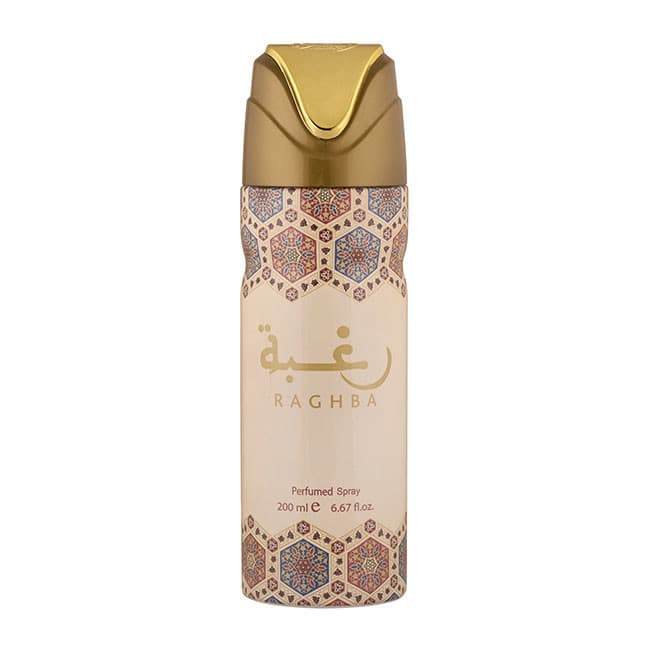 اسپری خوشبوکننده بدن رغبه لطافه حجم 200 میل Lattafa Raghba Body Spray 200ml — تصویر ۳