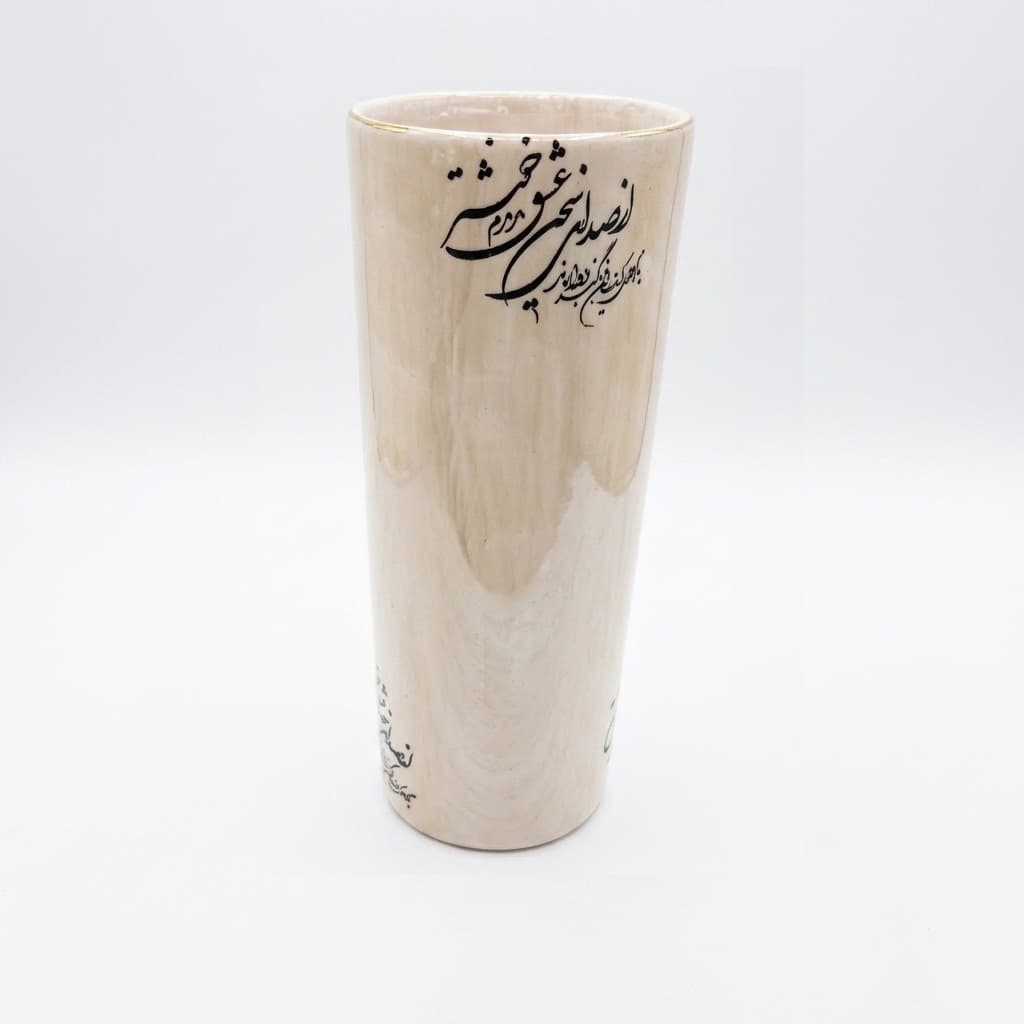 گلدان سرامیکی دستساز طرح سخن عشق — تصویر ۶