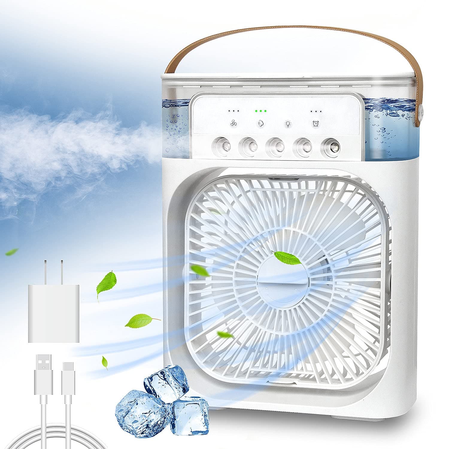 پنکه مه پاش رومیزی مدل توربو Turbo Spray وارداتی ا Turbo Spray Table Fan Cooler — تصویر ۴