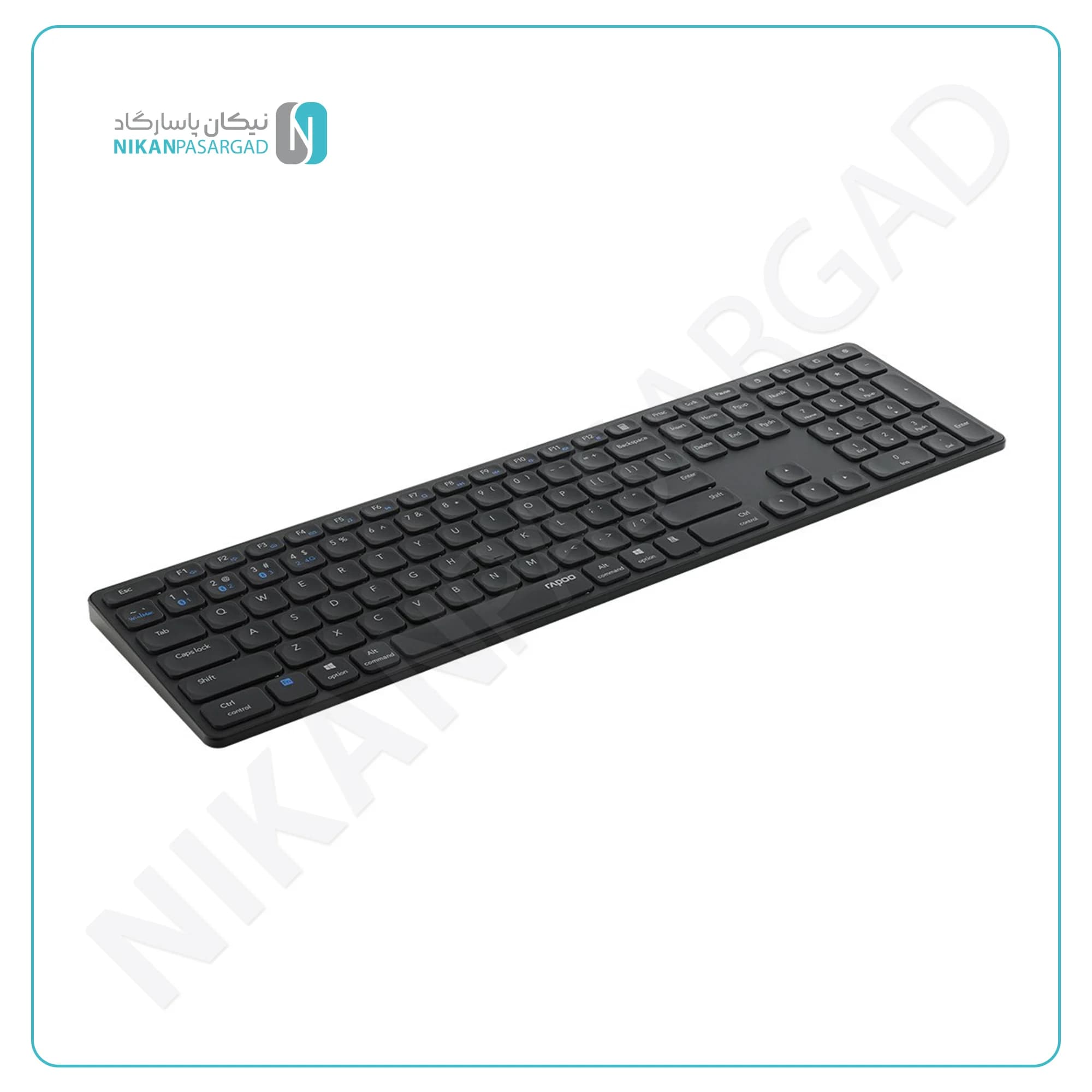 کیبورد شارژی بی سیم رپو مدل RAPOO E9550L رنگ مشکی — تصویر ۱۱