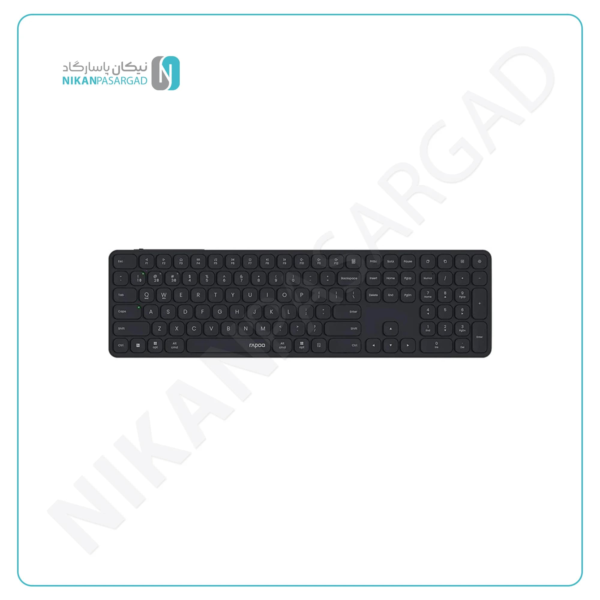 کیبورد شارژی بی سیم رپو مدل RAPOO E9550L رنگ مشکی — تصویر ۱۰