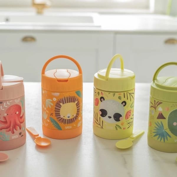 فلاسک غذا کودک ساسی Sassi طرح شیر — تصویر ۶