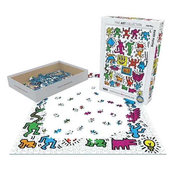 پازل 1000 تکه یوروگرافیکس Eurographics طرح کلاژ کیت هرینگ — تصویر ۱۱