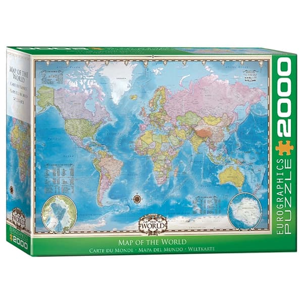 پازل 2000 تکه یوروگرافیکس Eurographics طرح نقشه جهان — تصویر ۷