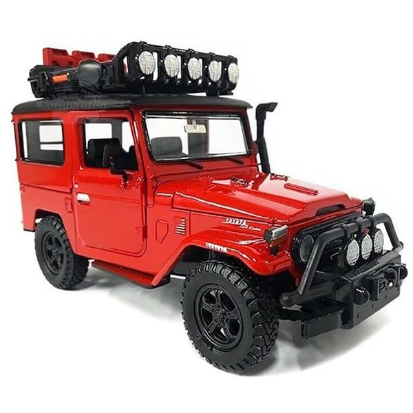 ماکت ماشین فلزی موتورمکس Motormax مدل 1:24 Toyota FJ40 Land Cruiser قرمز — تصویر ۴