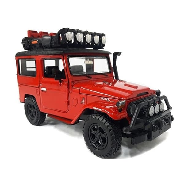 ماکت ماشین فلزی موتورمکس Motormax مدل 1:24 Toyota FJ40 Land Cruiser قرمز — تصویر ۳