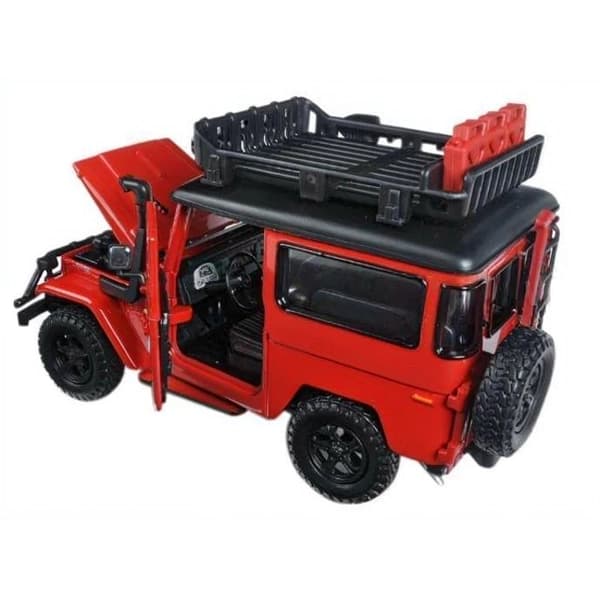 ماکت ماشین فلزی موتورمکس Motormax مدل 1:24 Toyota FJ40 Land Cruiser قرمز — تصویر ۹