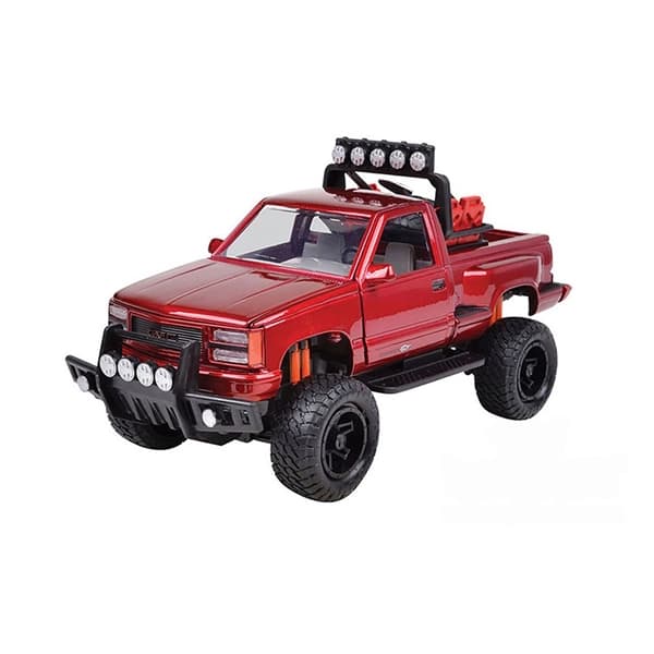 ماکت ماشین فلزی موتور مکس Motormax مدل 1:24 GMC Sierra GT Pickup Truck 1992 — تصویر ۲