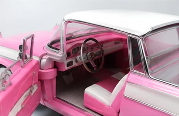 ماکت ماشین فلزی لاکی دایکست مدل 1957 Ford Ranchero Pickup Truck صورتی — تصویر ۴