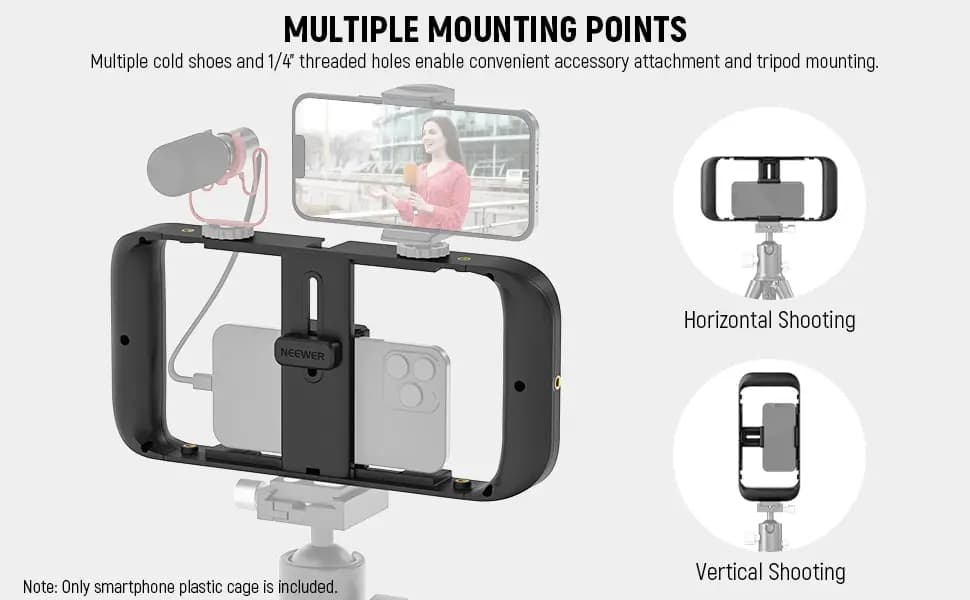 ریگ فیلمبرداری موبایل نیور NEEWER Mobile Phone Video Rig A104 — تصویر ۷