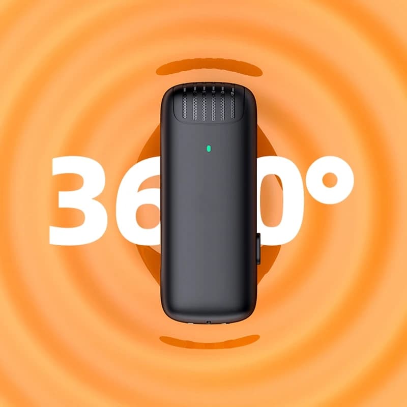 میکروفن یقه ای بیسیم انسر مدل Answer J13 Dual Lightning — تصویر ۶