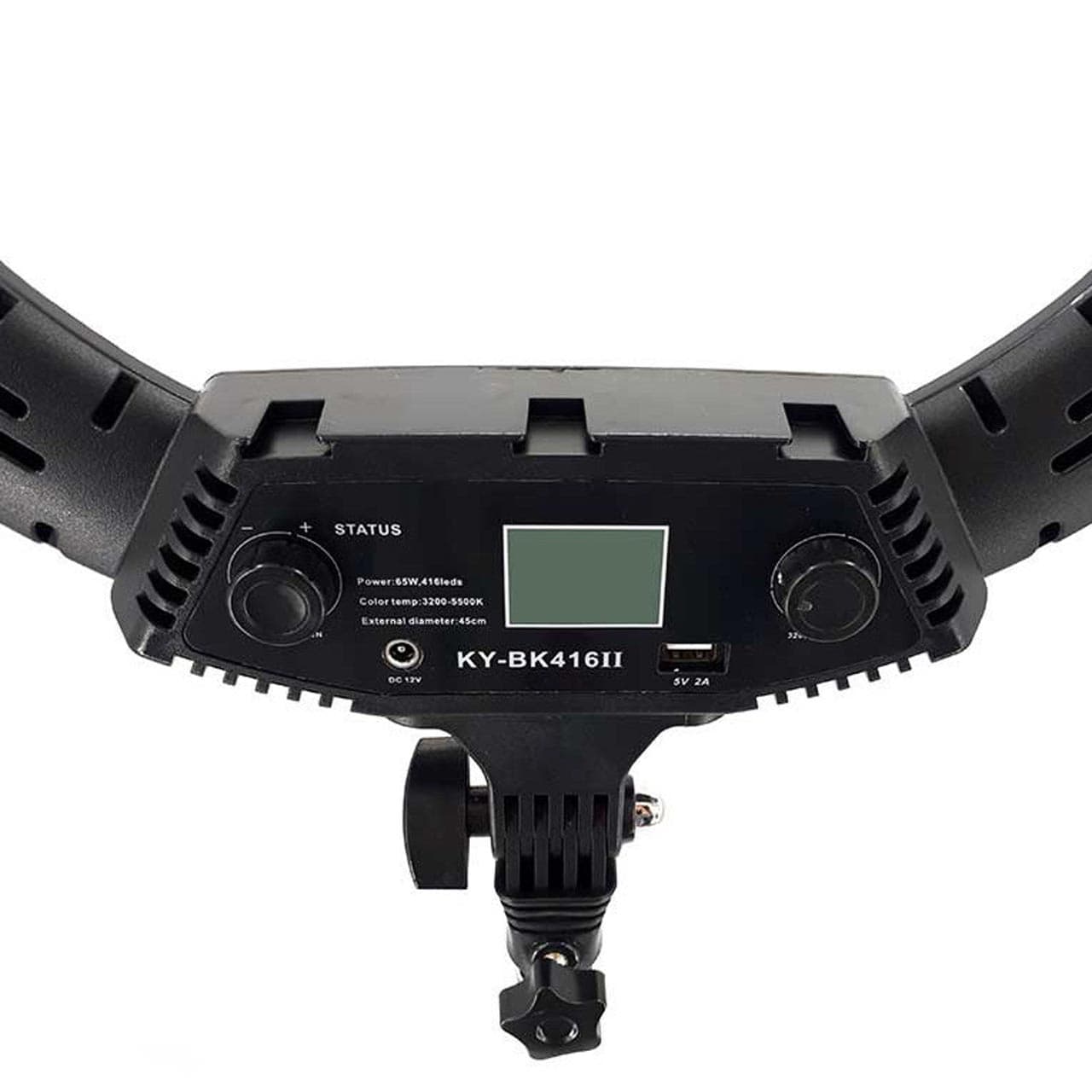 رینگ لایت 18 اینچ Zeus مدل BK-416II – به همراه آینه (بدون پایه) — تصویر ۴