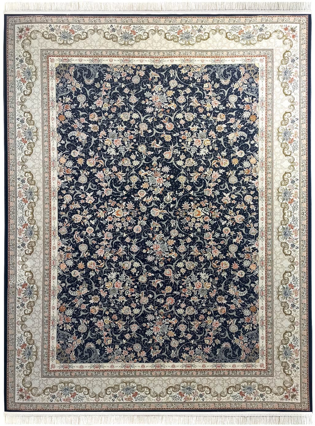 فرش گلریز جدید 1500 شانه گل برجسته کد 30847 — تصویر ۶