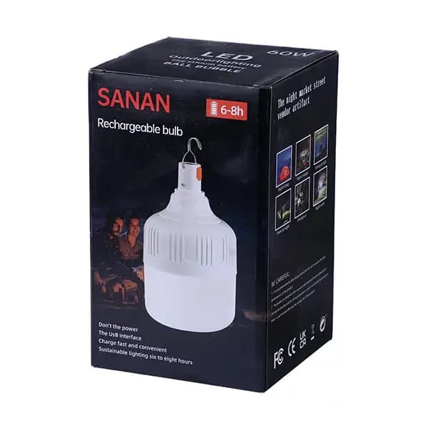لامپ شارژی مدل 60 وات برند SANAN — تصویر ۵