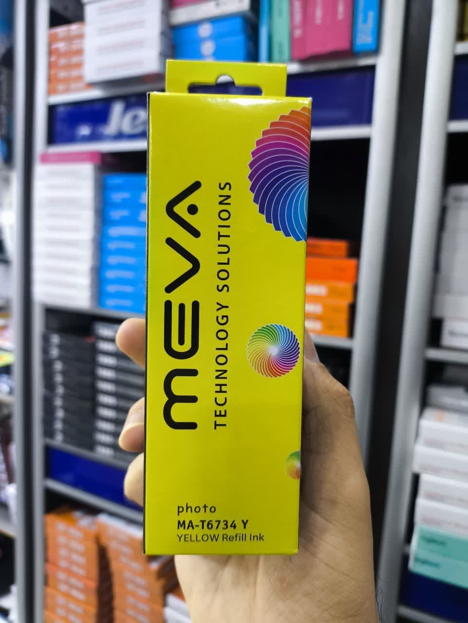 جوهر زرد 6 رنگ اپسون جعبه دار مدل MA-T6734 برند MEVA