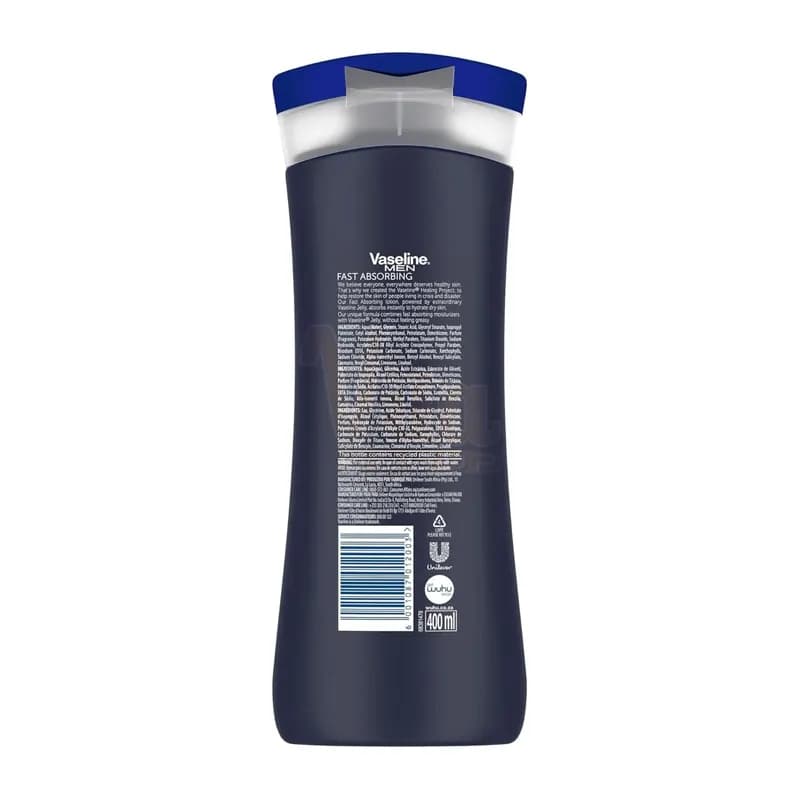 لوسیون بدن وازلین مردانه Fast Absorbing حجم 400 میل — تصویر ۴