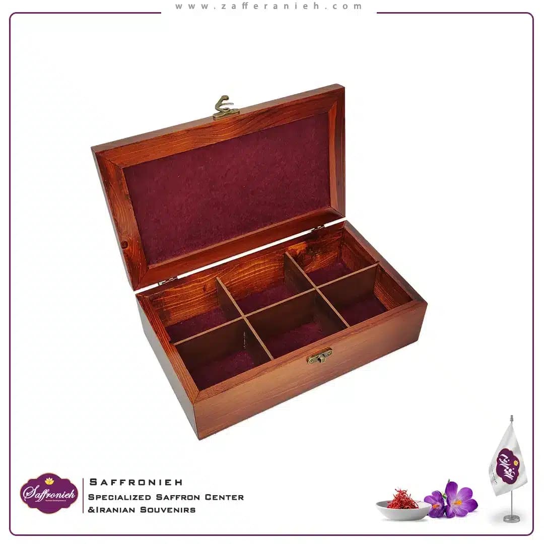 جعبه چوبی کاشی سنتی مدل هشت بهشت 15*25 — تصویر ۳
