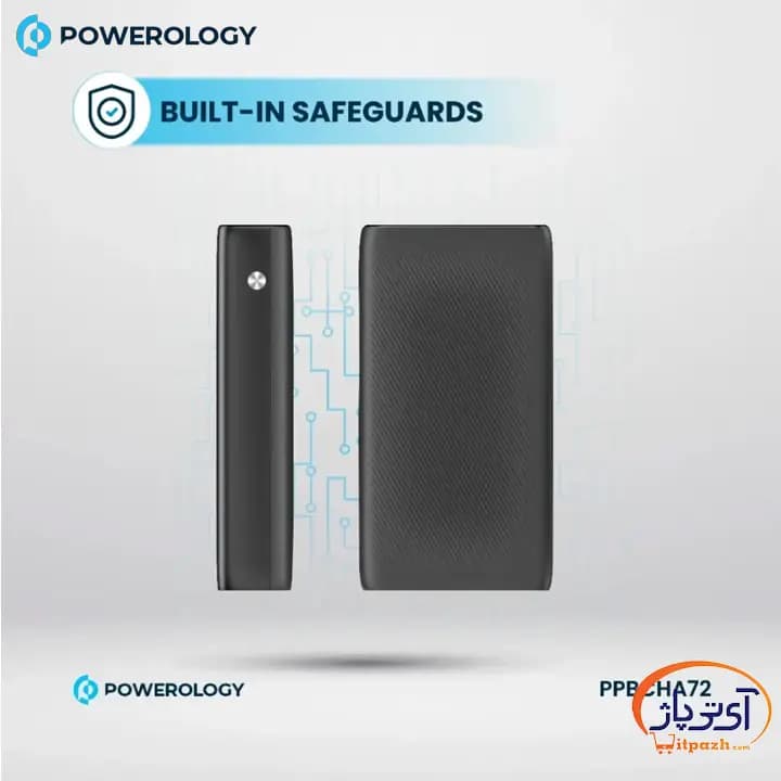 پاوربانک پاورولوژی PPBCHA72 توان 35 وات ظرفیت 20000 میلی آمپر — تصویر ۵