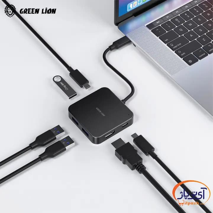 هاب USB-C گرین لاین (7in1) GHB-7 — تصویر ۶