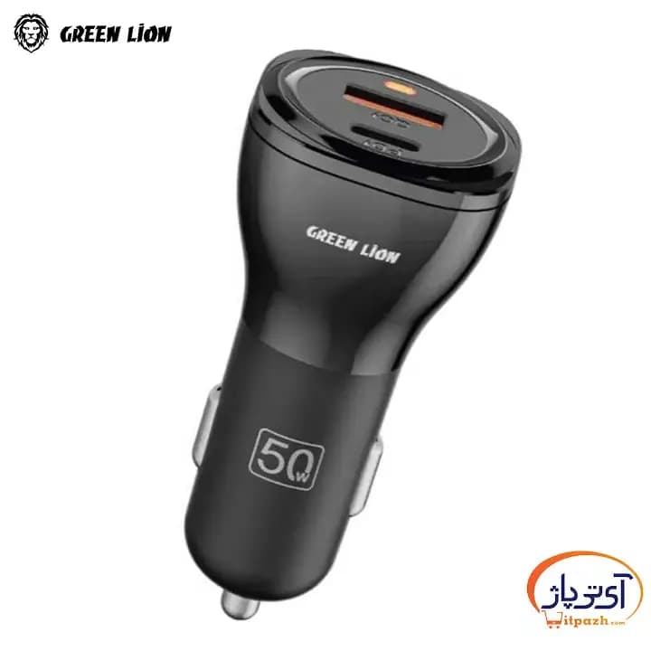 شارژر فندکی خودرو گرین لاین دو پورت 50W