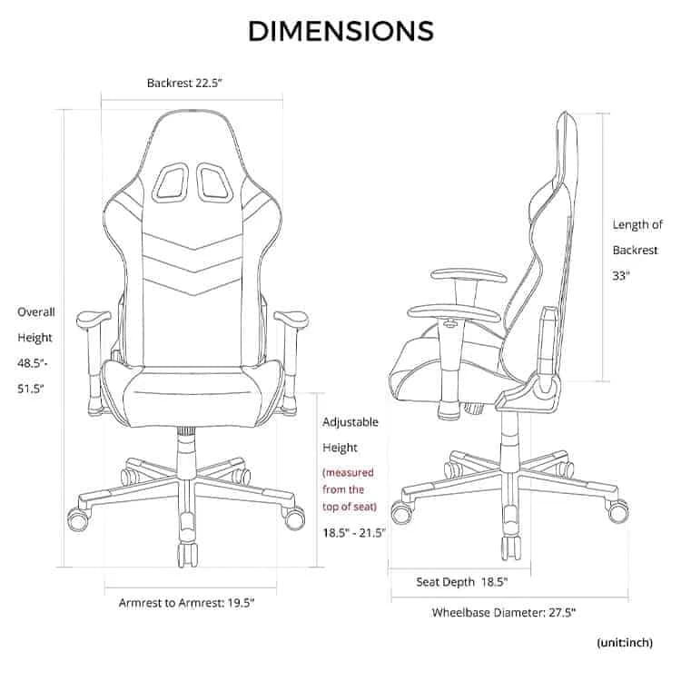 صندلی گیمینگ دی ایکس ریسر DXRacer Prince series OH/D6000/N — تصویر ۱۱