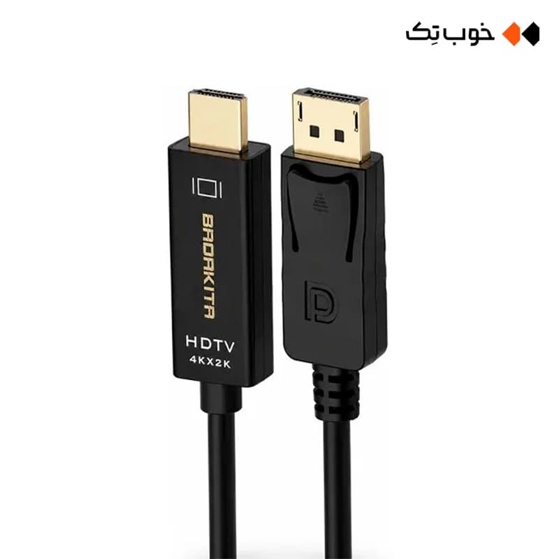 تبدیل Disply to HDMI باداکیتا مدل BR-07 طول 1.8 متری — تصویر ۴