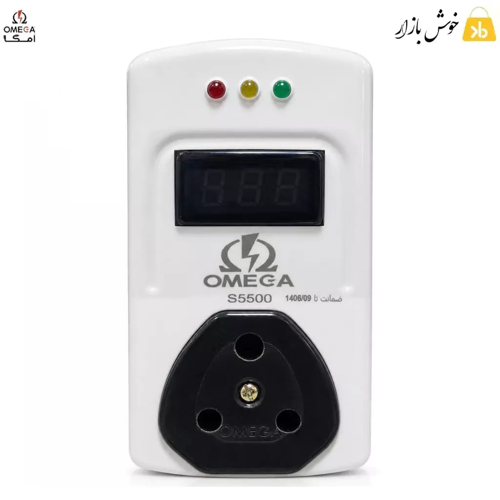 محافظ سهشاخه کولر گازی 40 آمپر دیجیتال امگا (OMEGA) مدل S5500 MK — تصویر ۱۱