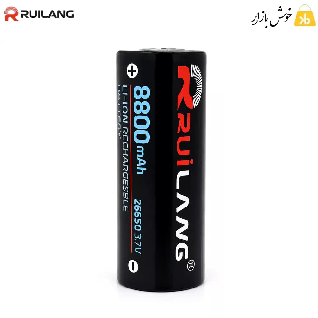 باتری لیتیوم یون شارژی 26650 رویلانگ 3.7 ولت 8800 میلیآمپر — تصویر ۲