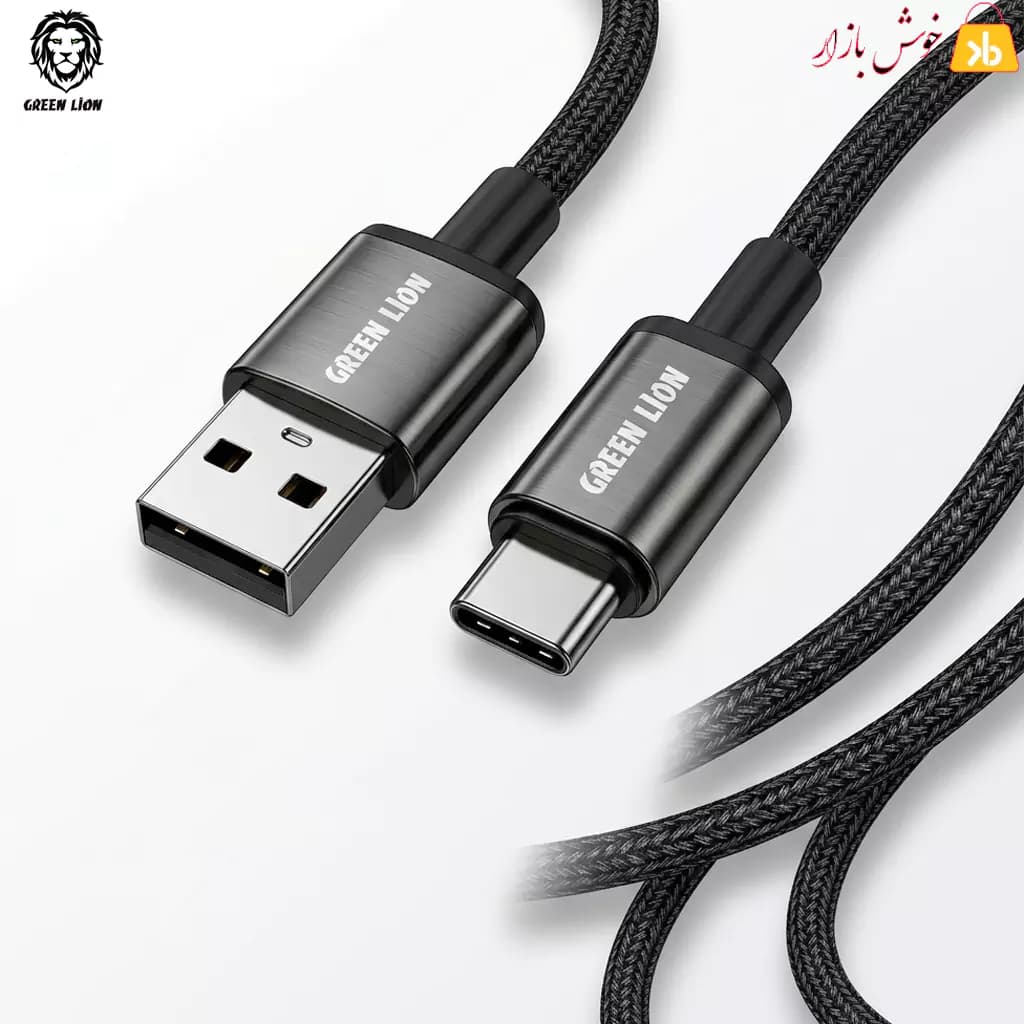 کابل شارژ و انتقال داده گرین لاین مدل Tough Transparent طول 1 متر (USB-A به USB-C) — تصویر ۵
