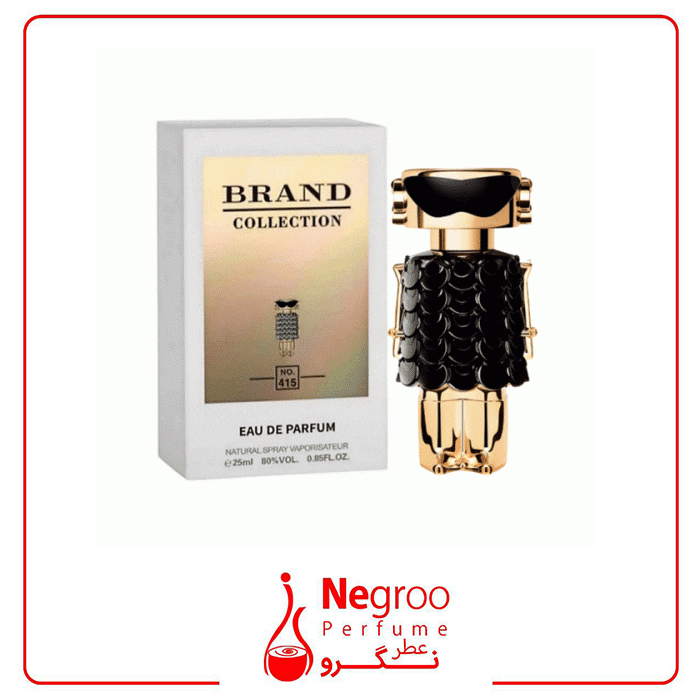عطر 25 میل برند کالکشن کد 415 رایحه پاکو رابان فیم پارفوم زنانه اورجینال — تصویر ۲