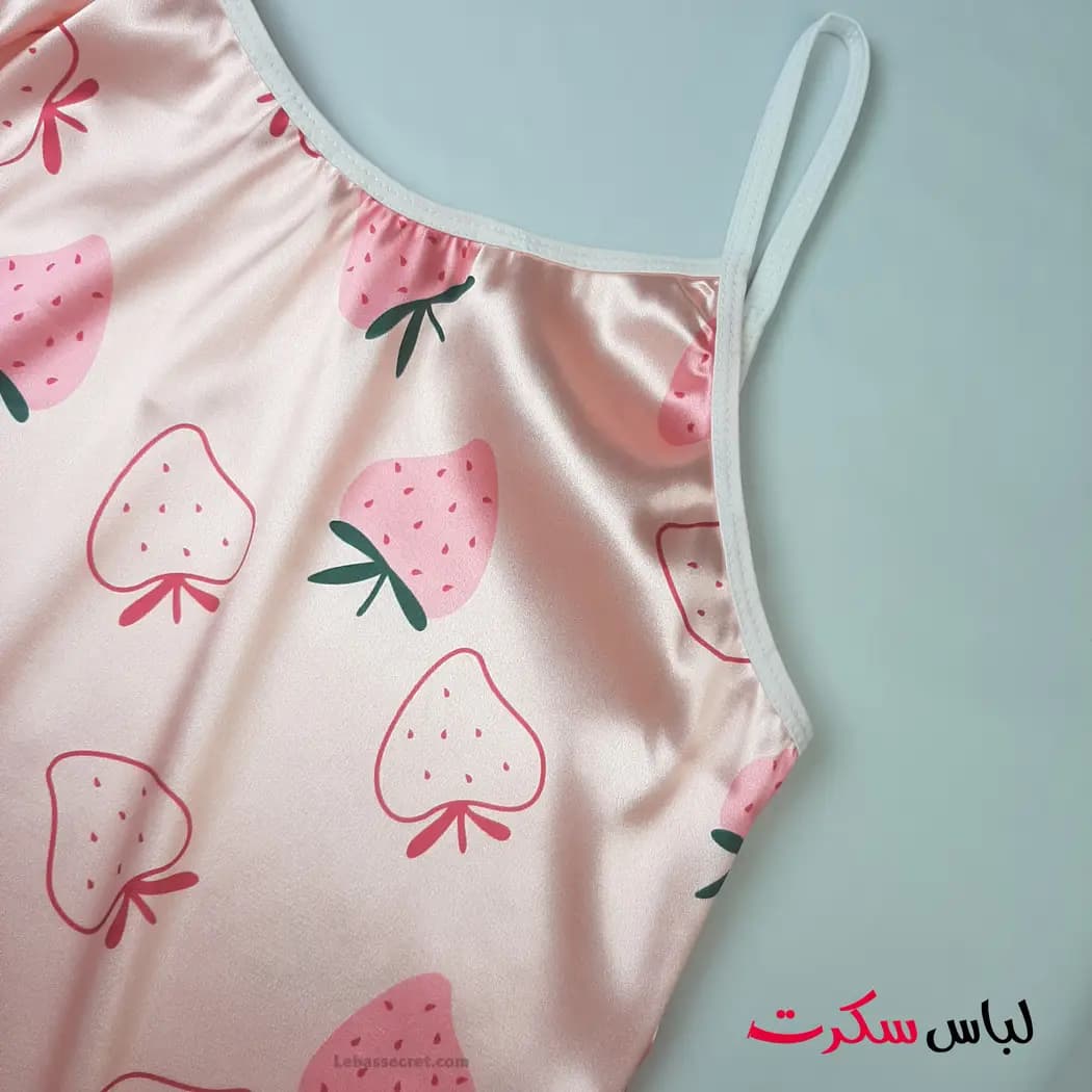 ست پیراهن زنانه، اسکرانچی و شورت لامبادا Lebassecret0831 — تصویر ۳