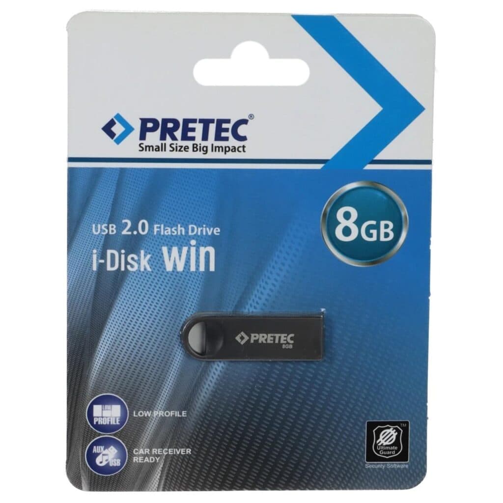 فلش مموری PRETEC USB2.0 مدل Win ظرفیت 8GB – مشکی (گارانتی فراگامان) — تصویر ۵
